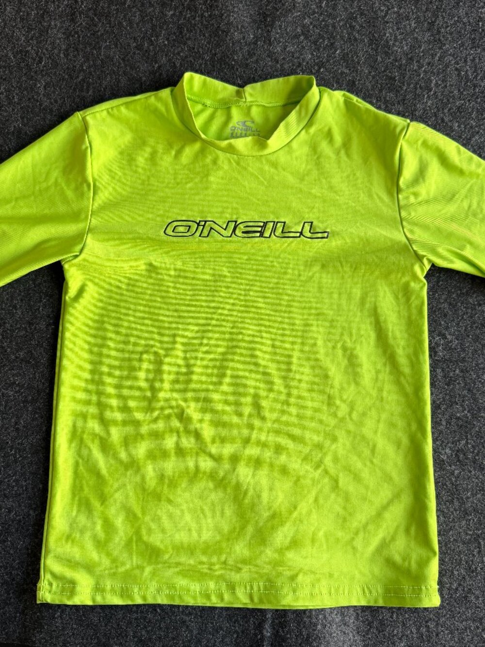 O'Neill Boys Lime Green Rash Guard Surf Shirt Size 10